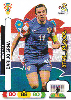 Darijo Srna Croatia Panini UEFA EURO 2012 Star Player #111